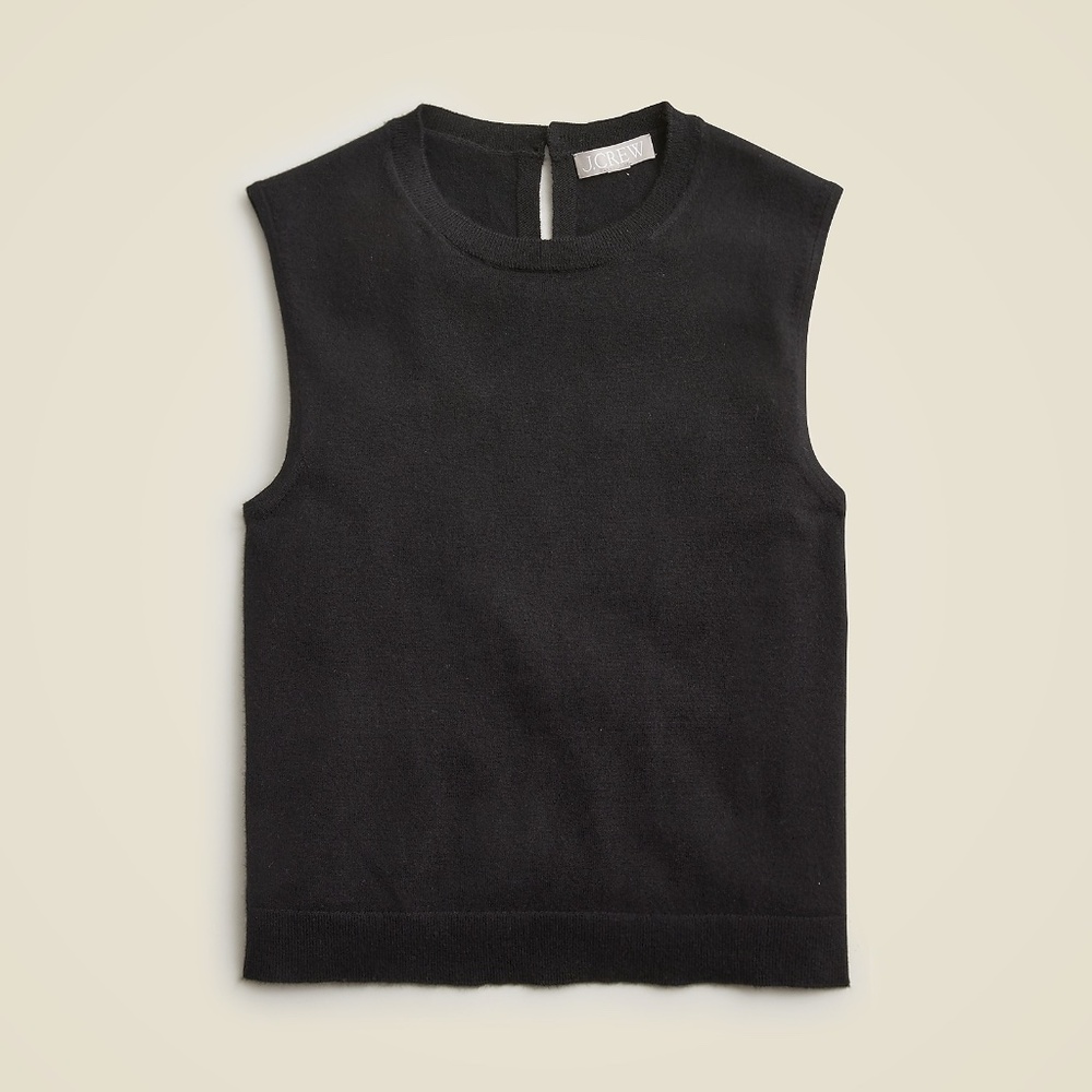 J.Crew cashmere blend cropped sweater shell